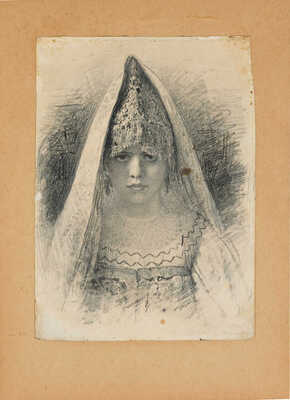 Репин Илья Ефимович. Портрет девушки. Абрамцево 